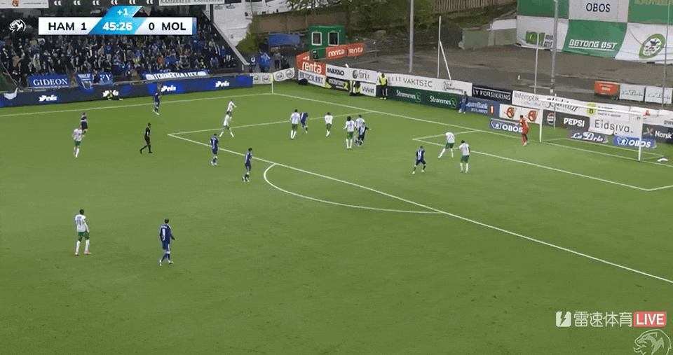 ⚽挪超半场:罗兹首开记录,贝拉沙扳平,汉坎暂1-1莫尔德